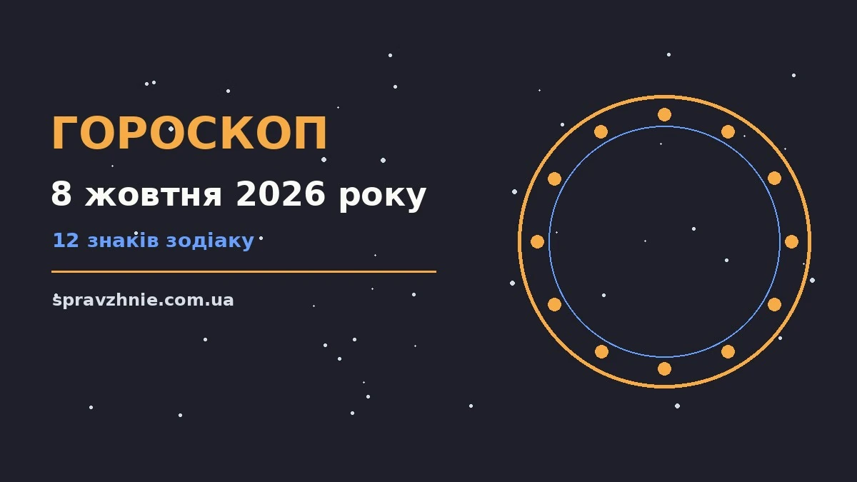 Гороскоп на 8 жовтня 2026 року: що варто врахувати для впевненого початку дня